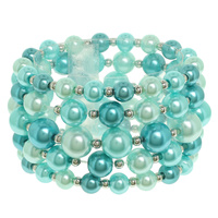 MULTI ROW PEARL STRETCH BRACELET SET